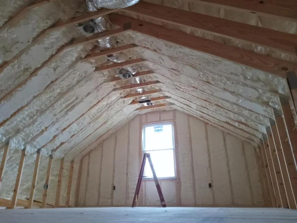 Spray foam roofing application for Crawl Space Insulation project in Lincoln City